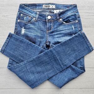ZANADI vintage patch low rise skinny jeans size 1